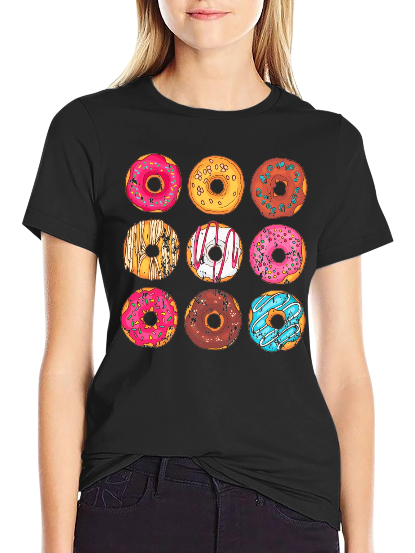 Donut Graphic T-Shirt - Sweet Treat Style!