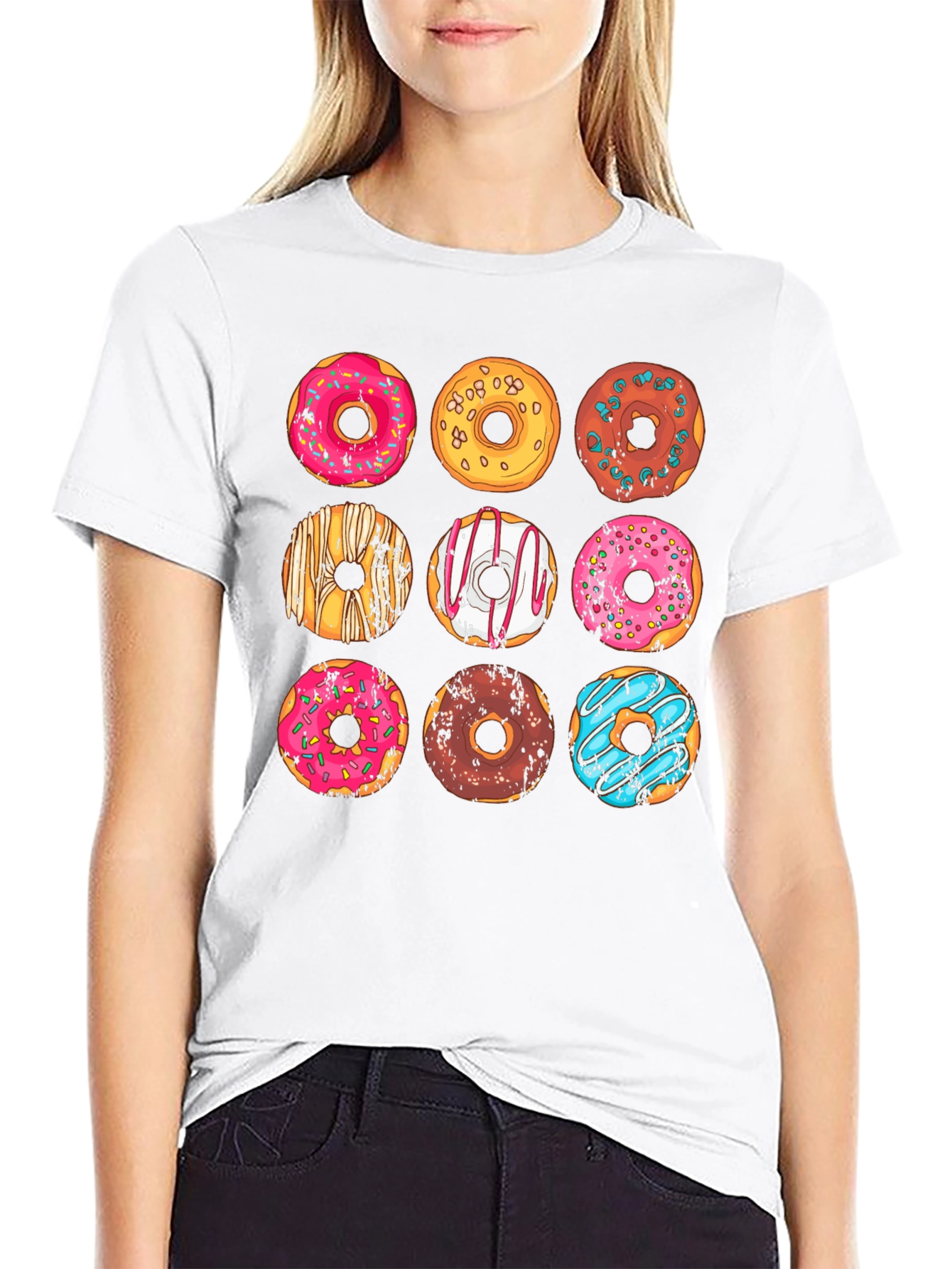 Donut Graphic T-Shirt - Sweet Treat Style!