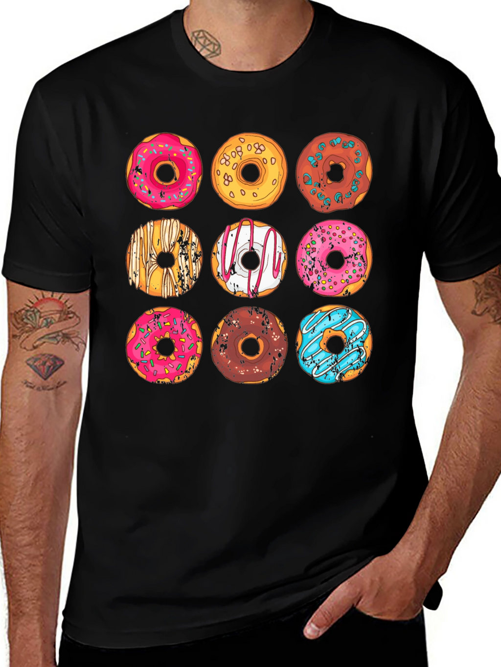 Donut Graphic T-Shirt - Sweet Treat Style!