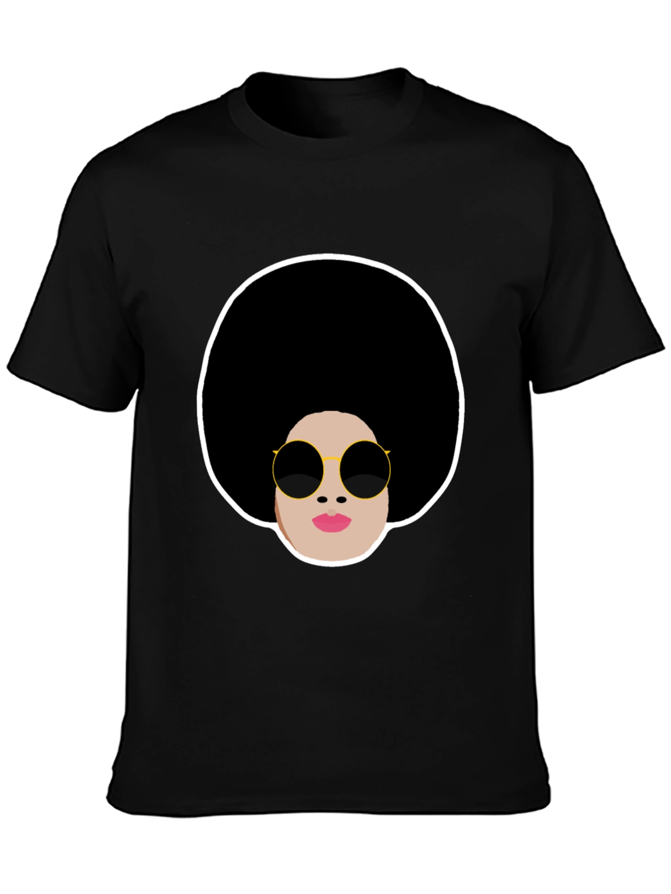 Retro Afro Woman Graphic T-Shirt
