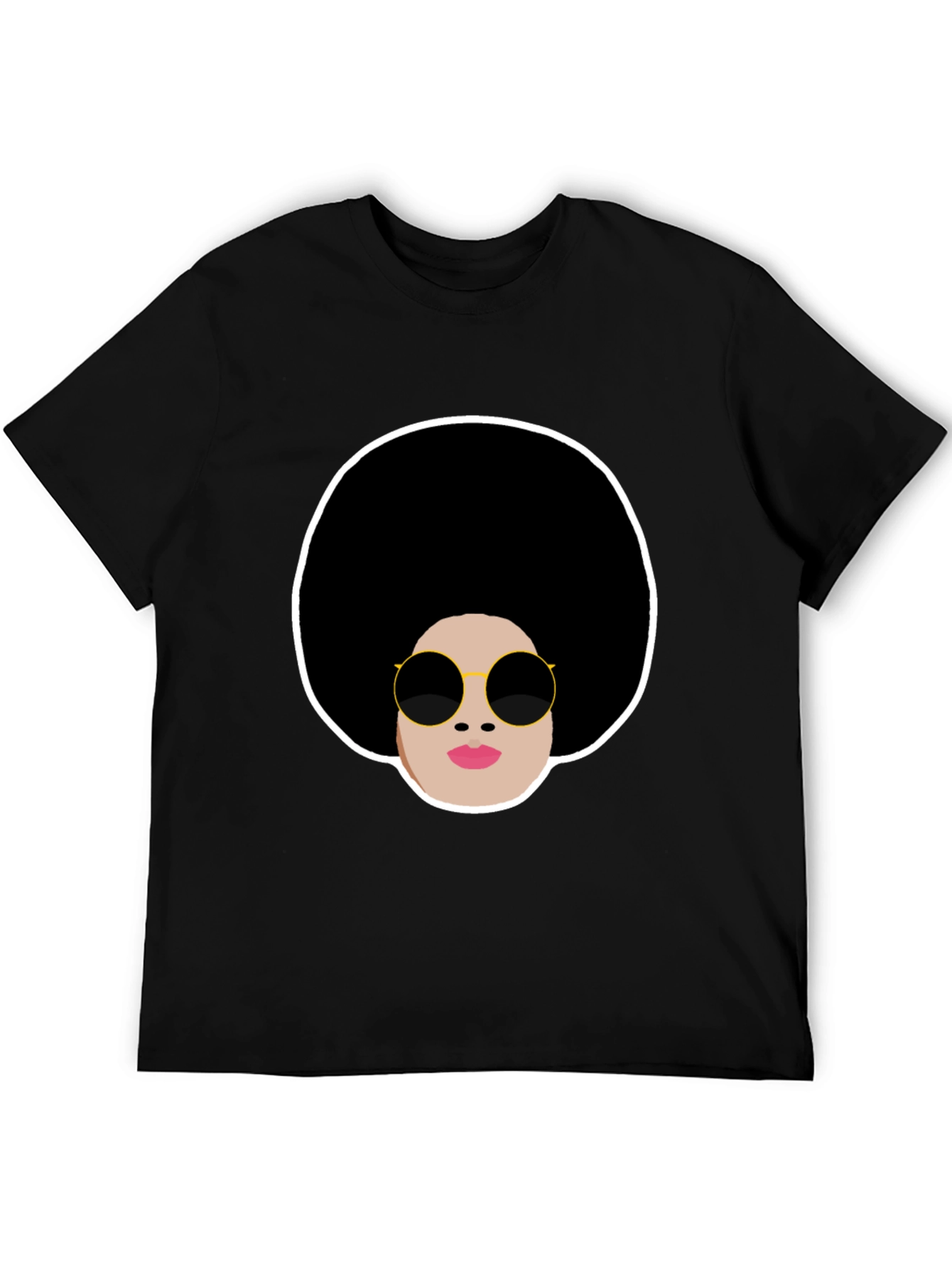 Retro Afro Woman Graphic T-Shirt