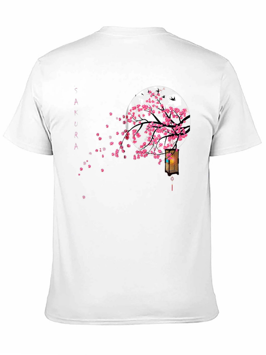Sakura Blossom Moon Graphic T-Shirt