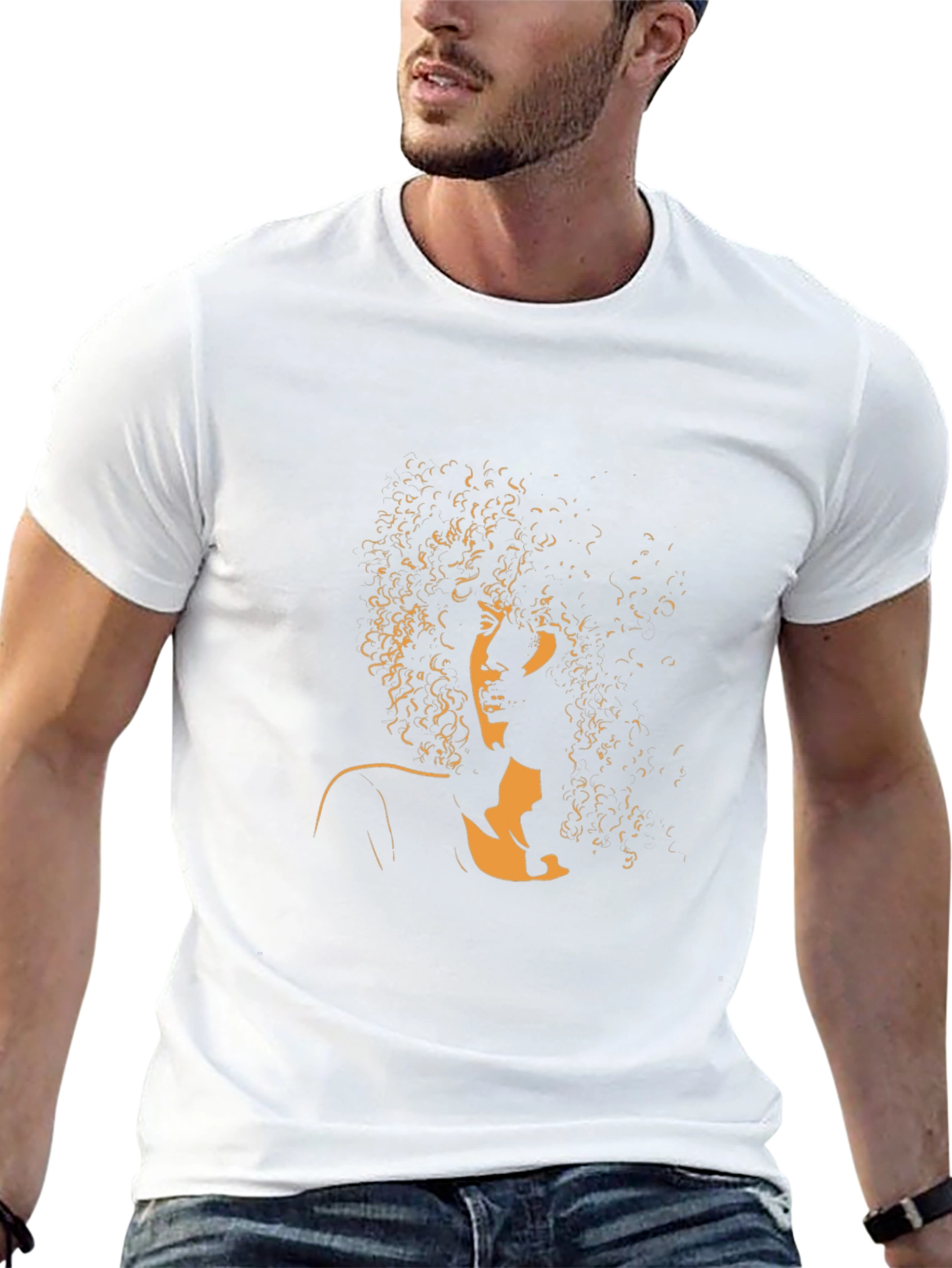 Retro Afro Silhouette Graphic Tee