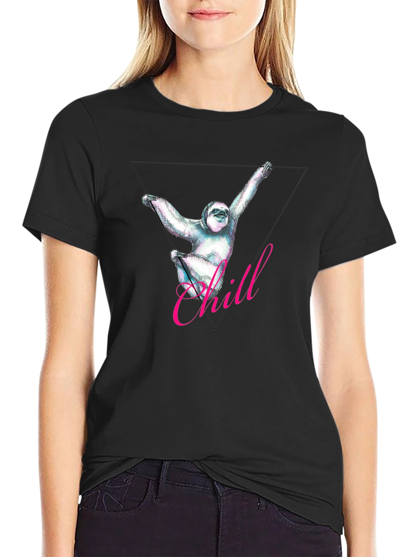Chill Sloth Graphic Tee - Relaxed Fit