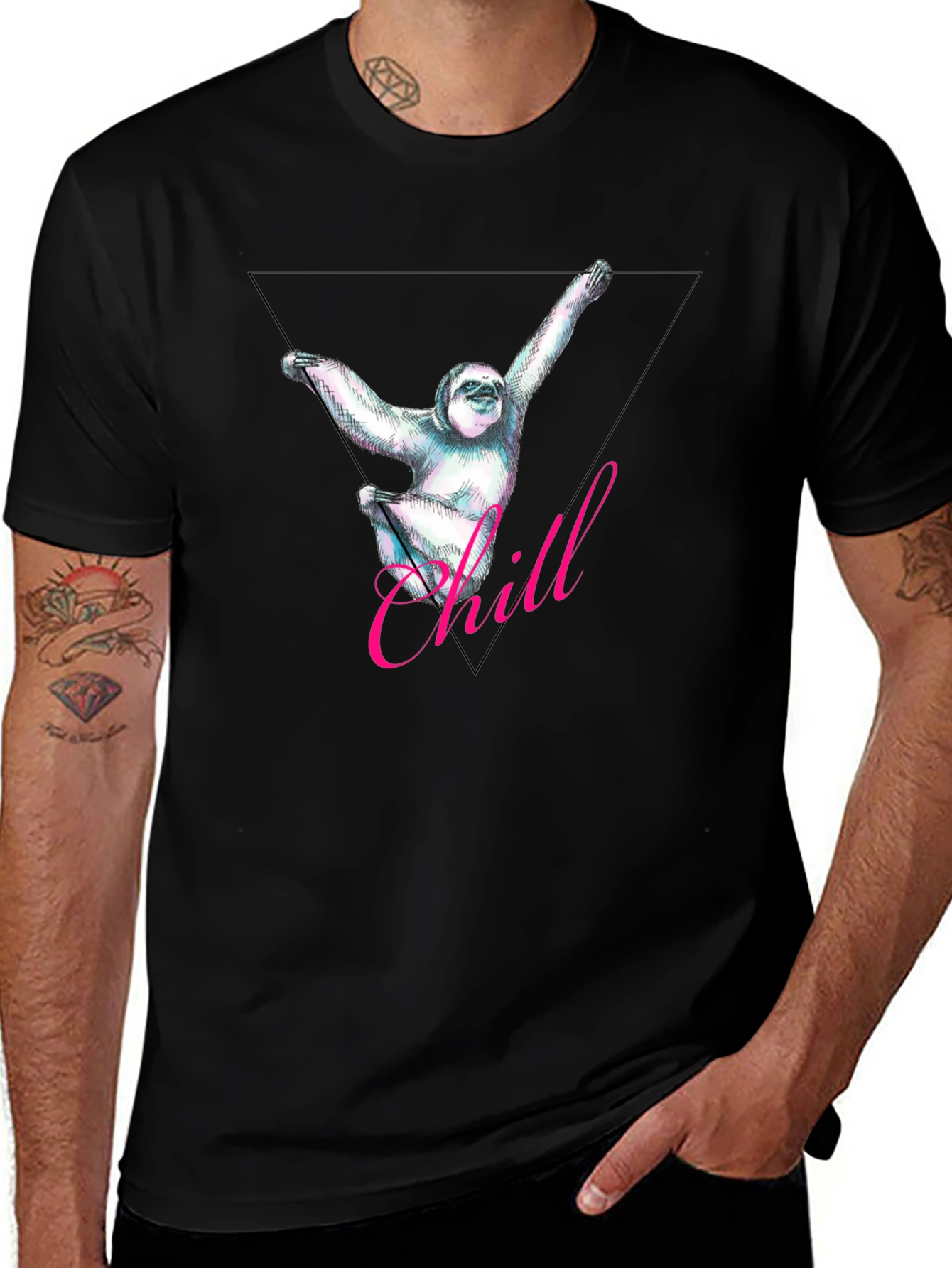 Chill Sloth Graphic Tee - Relaxed Fit
