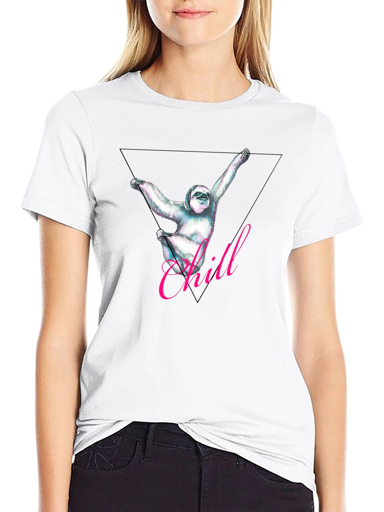 Chill Sloth Graphic Tee - Relaxed Fit