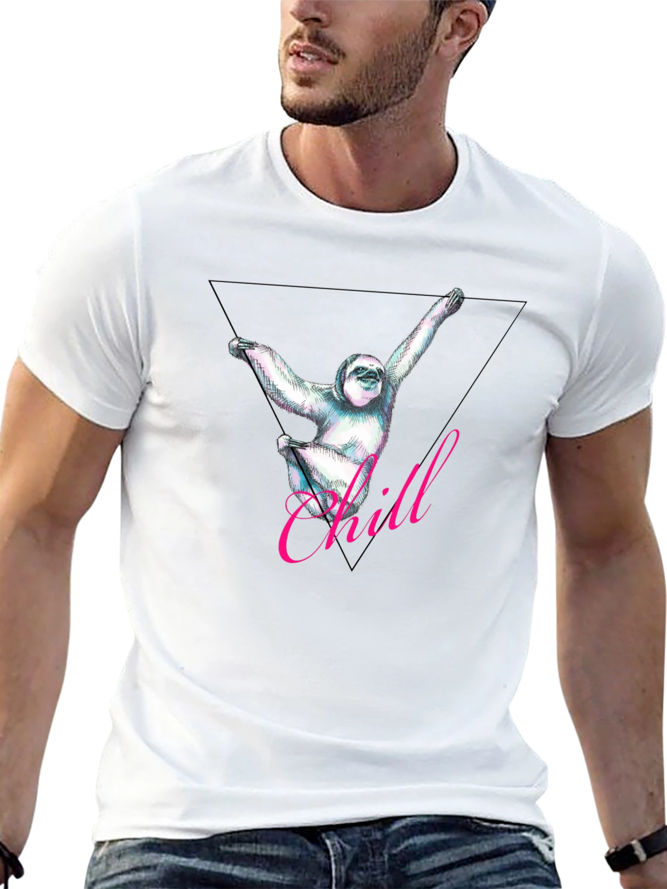 Chill Sloth Graphic Tee - Relaxed Fit