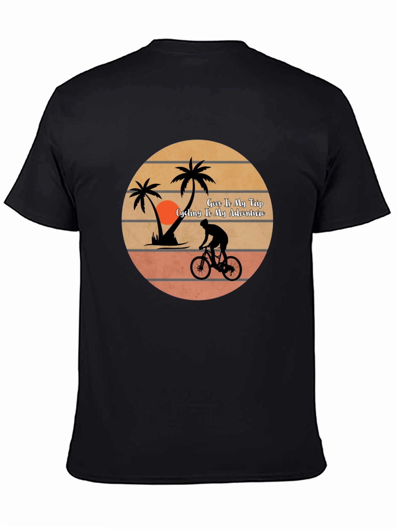 Cycling Adventure T-Shirt -  Tropical Getaway Design