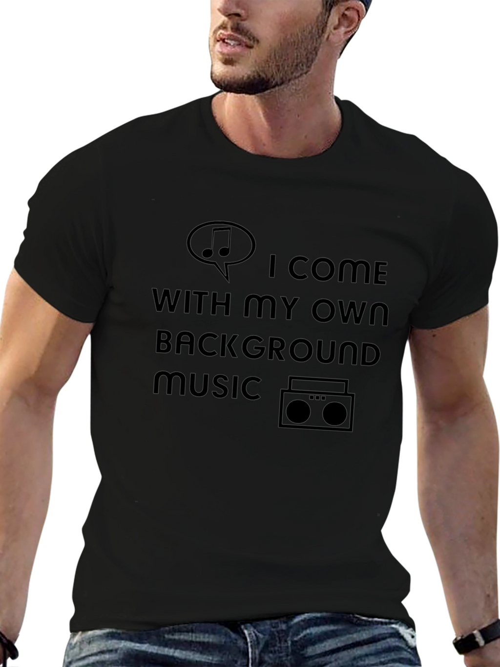 Funny Music Lover T-Shirt - Background Music