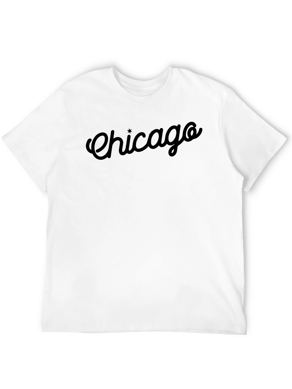 Chicago Script Black T-Shirt