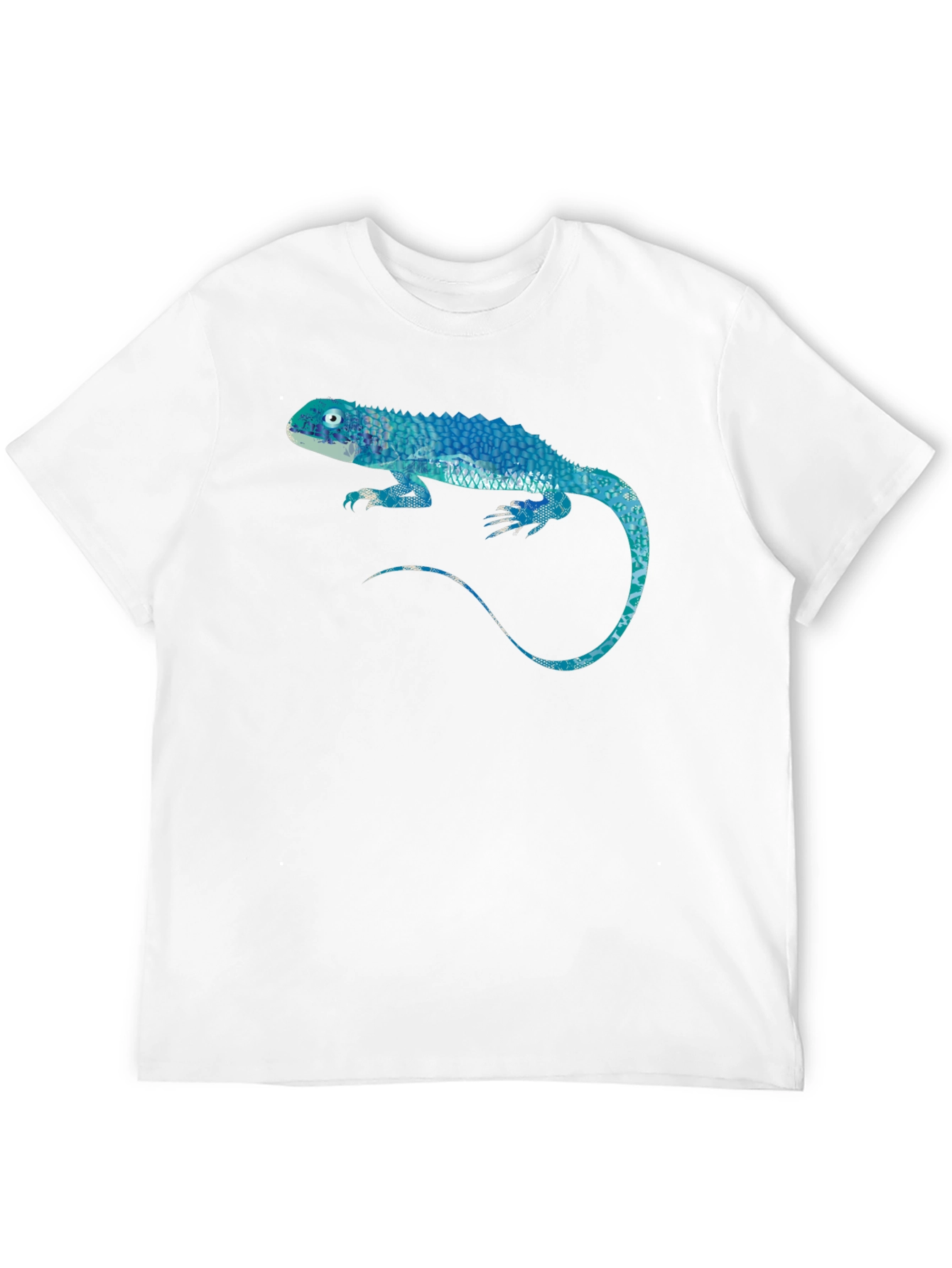 Blue Lizard Graphic Black T-Shirt