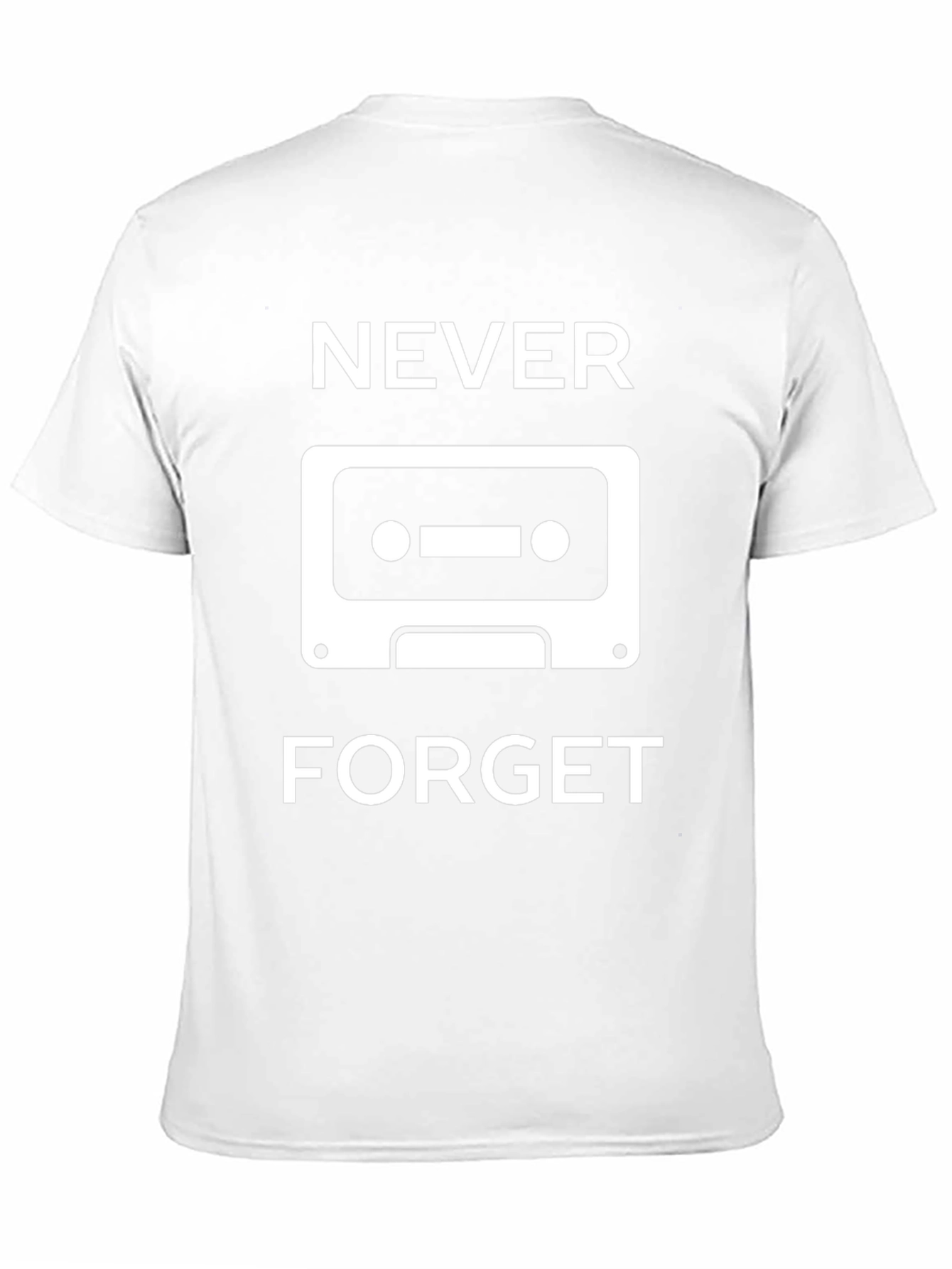 Never Forget Cassette Tape Graphic T-Shirt