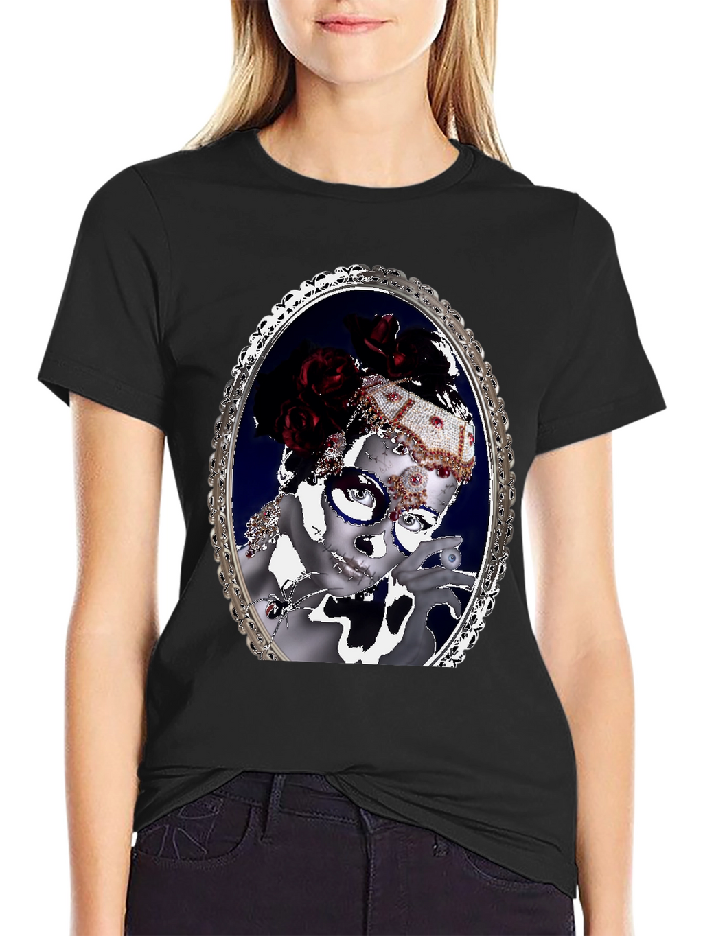 Ornate Framed Masquerade T-Shirt