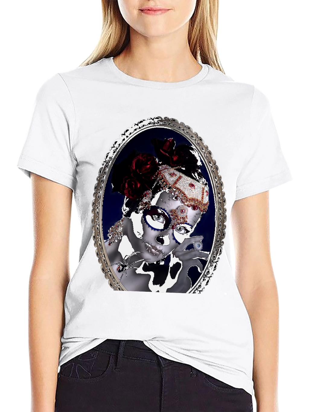 Ornate Framed Masquerade T-Shirt