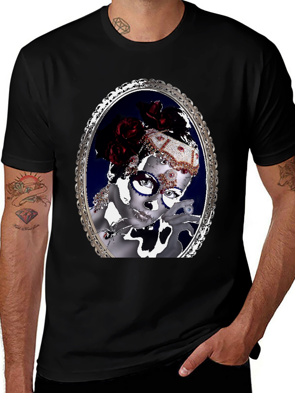 Ornate Framed Masquerade T-Shirt