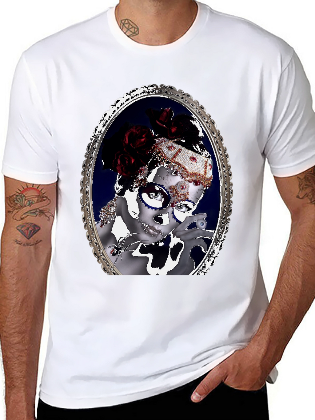 Ornate Framed Masquerade T-Shirt