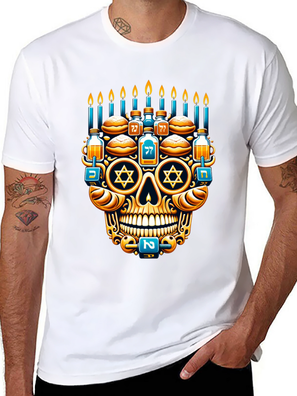 Hanukkah Skull T-Shirt