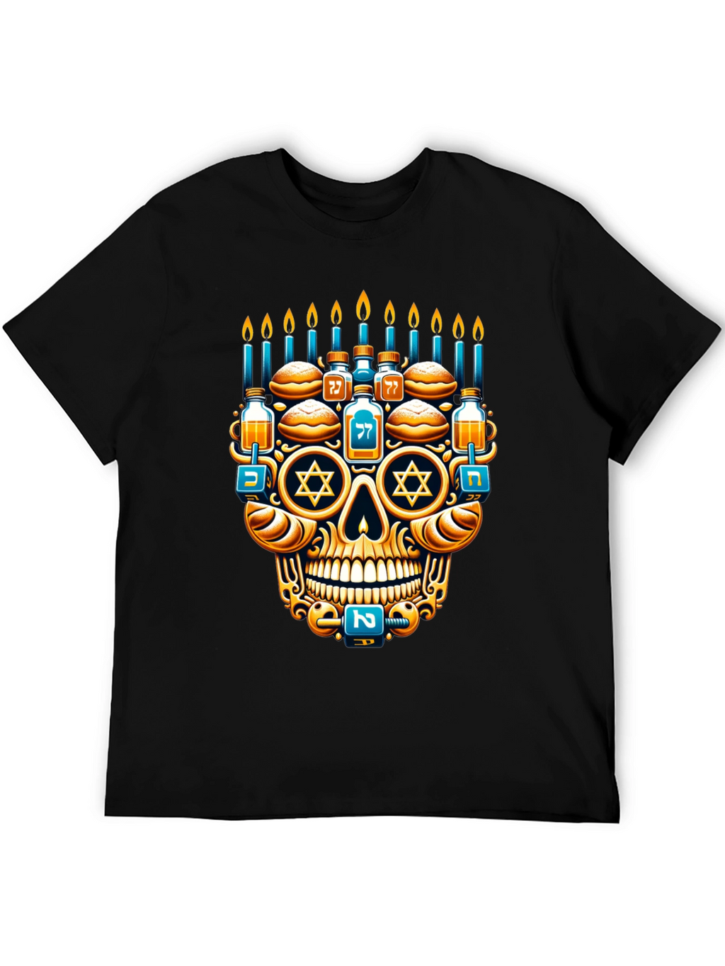 Hanukkah Skull T-Shirt