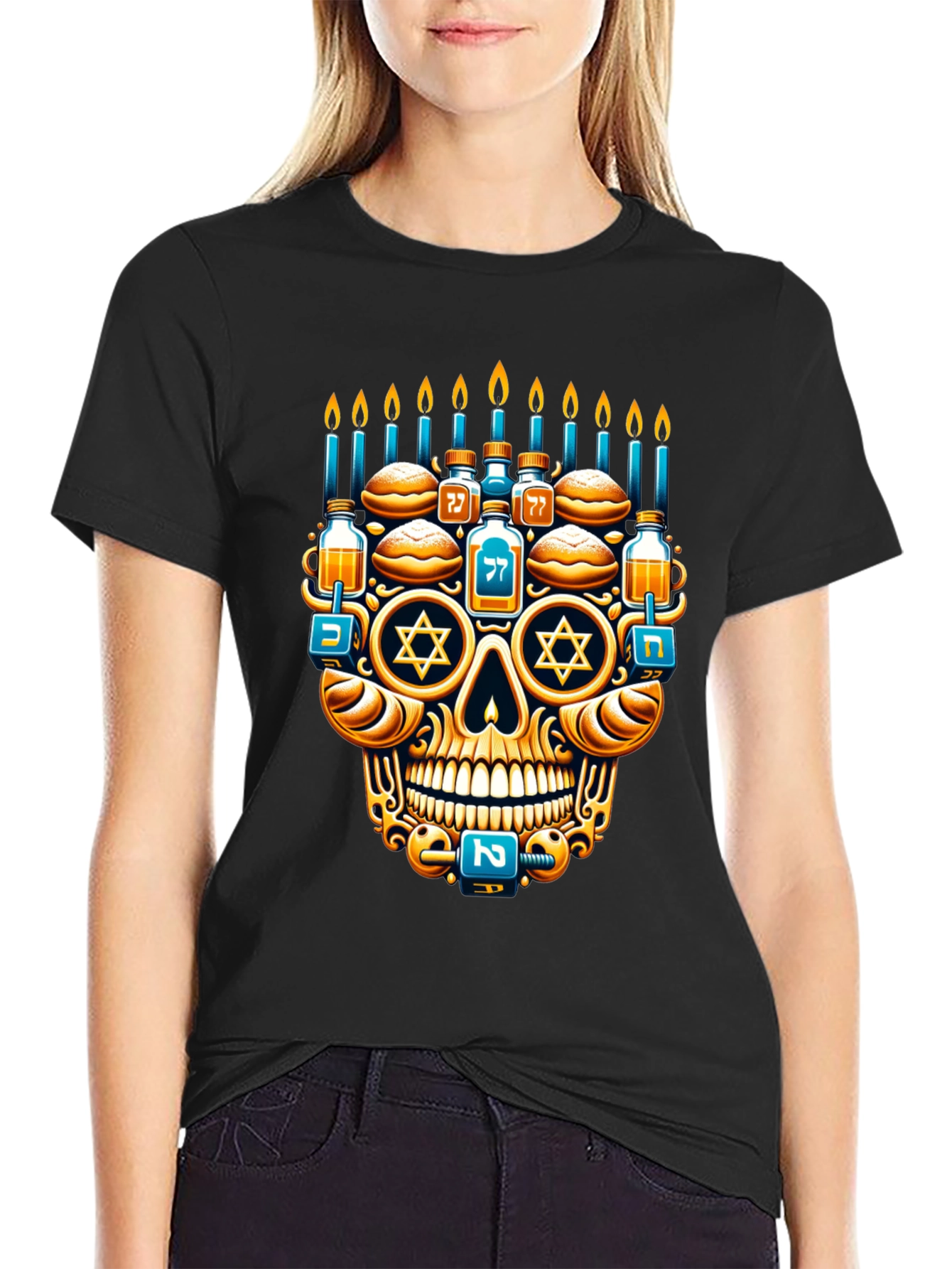 Hanukkah Skull T-Shirt