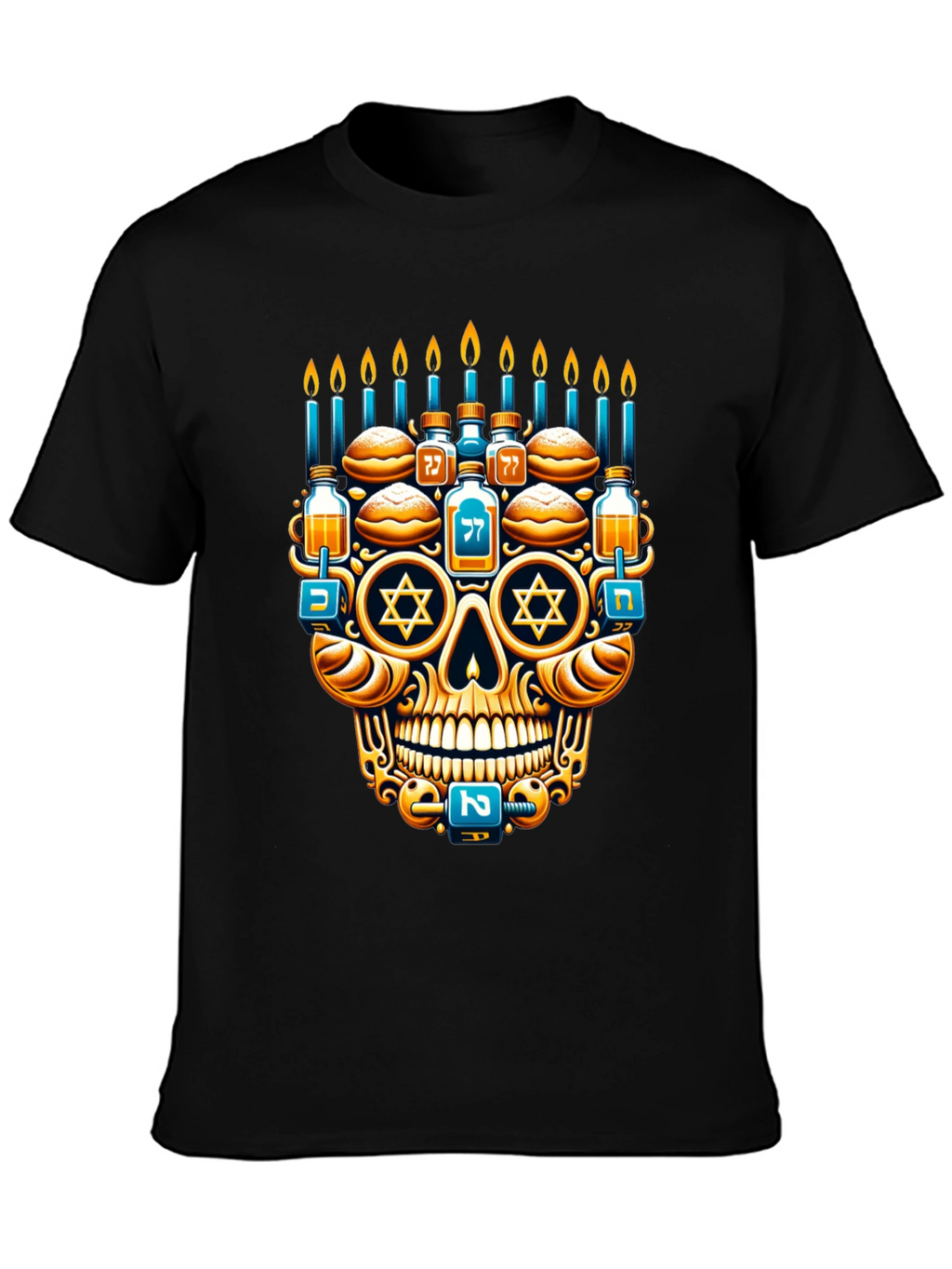 Hanukkah Skull T-Shirt