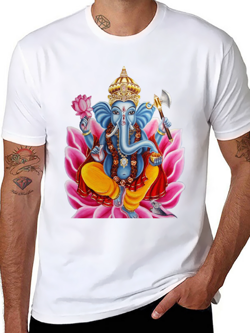 Ganesh Print T-Shirt - Divine Style