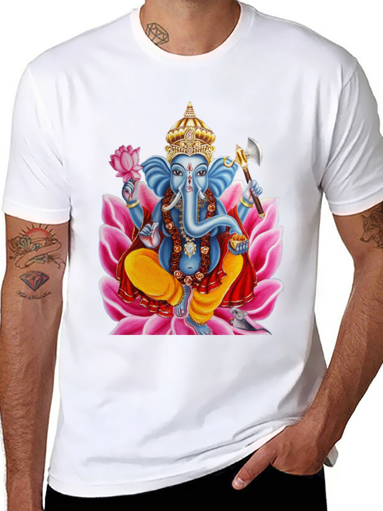 Ganesh Print T-Shirt - Divine Style