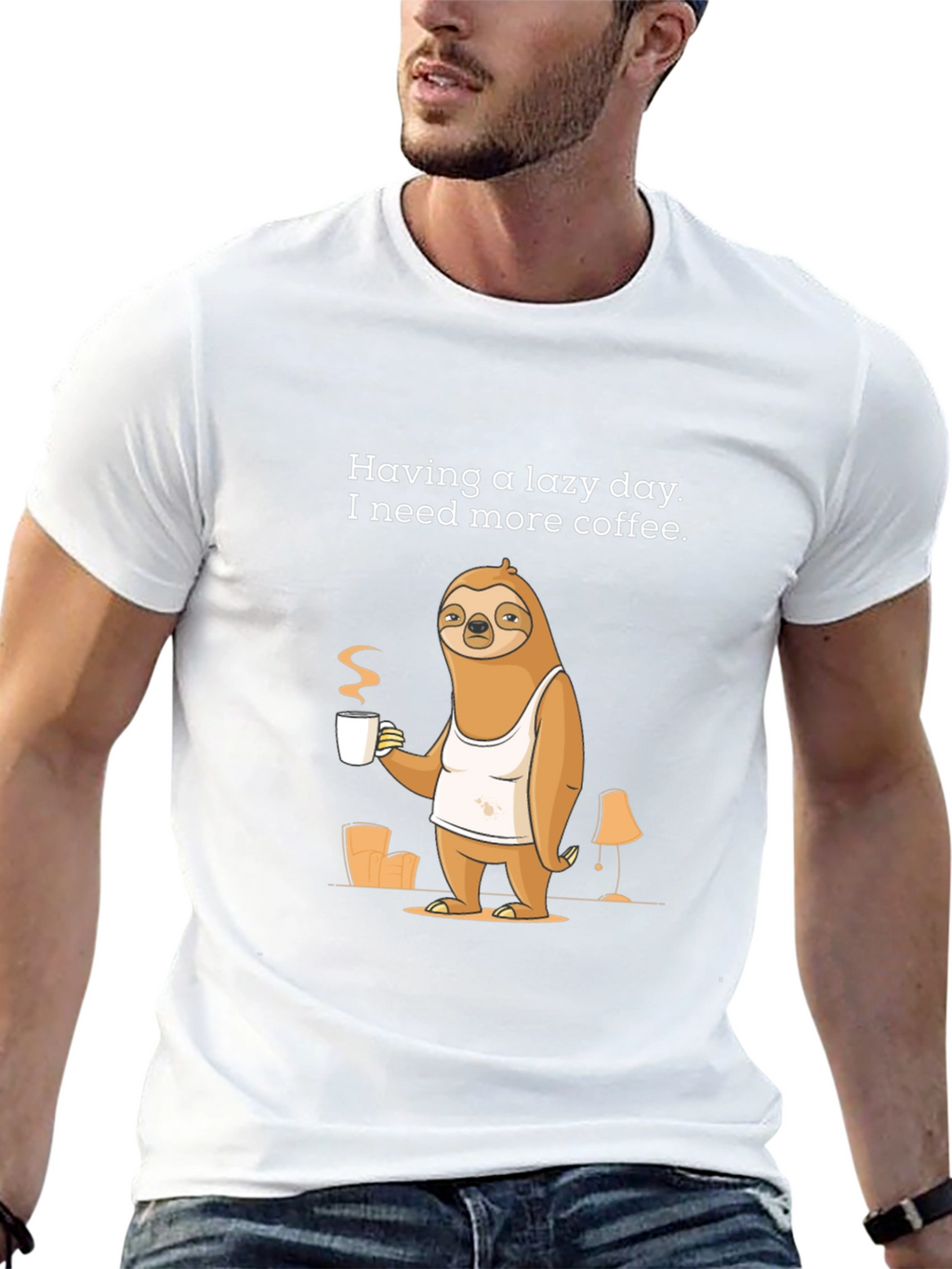 Lazy Day Sloth Coffee T-Shirt