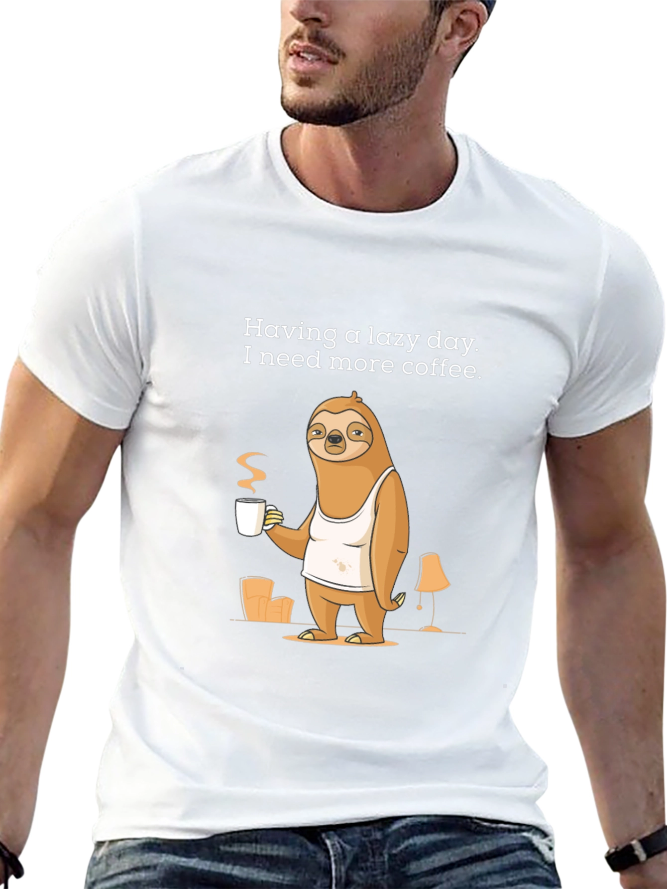 Lazy Day Sloth Coffee T-Shirt