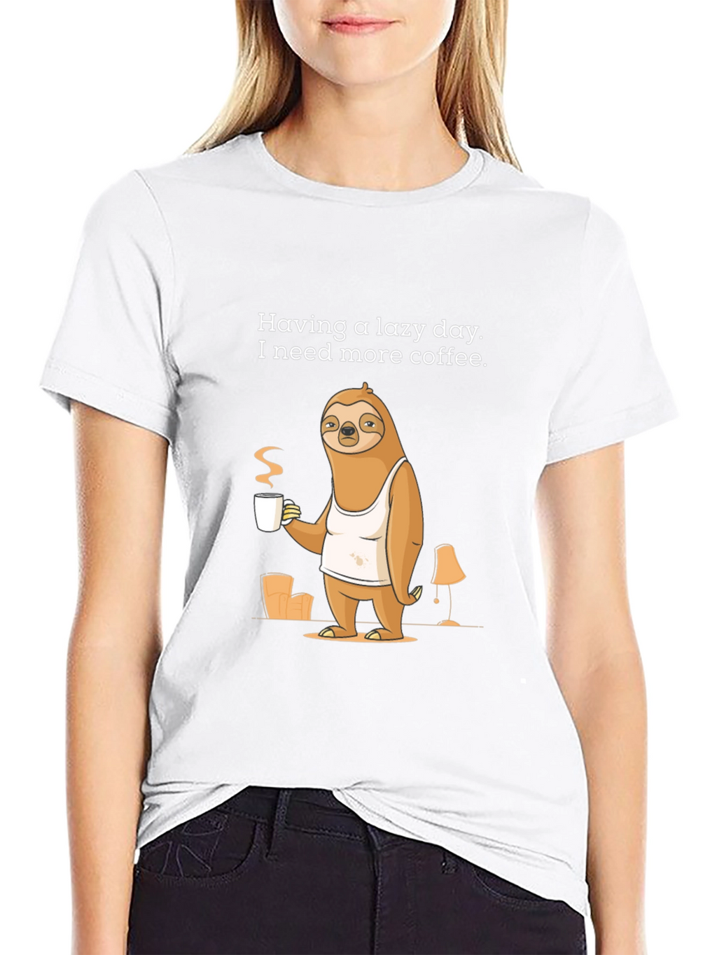 Lazy Day Sloth Coffee T-Shirt