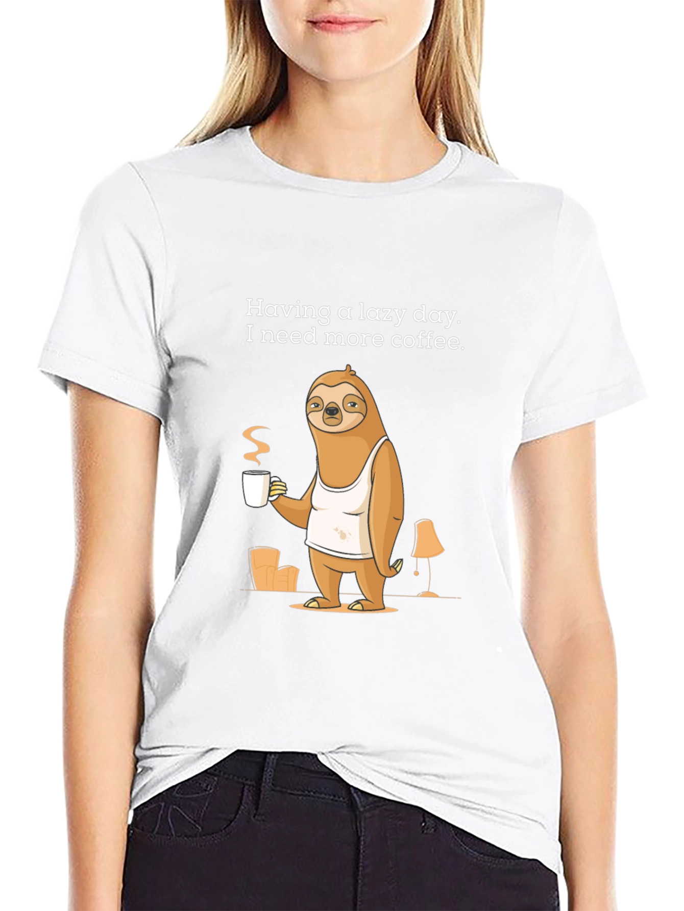 Lazy Day Sloth Coffee T-Shirt