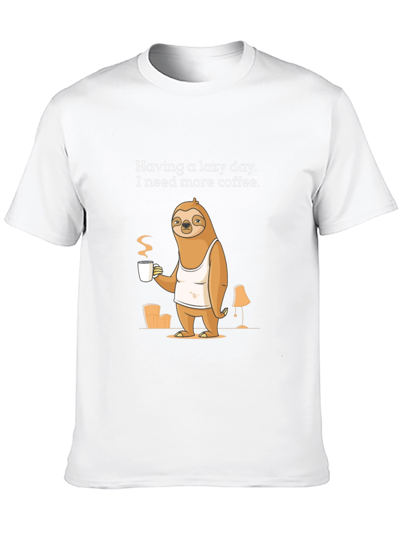 Lazy Day Sloth Coffee T-Shirt