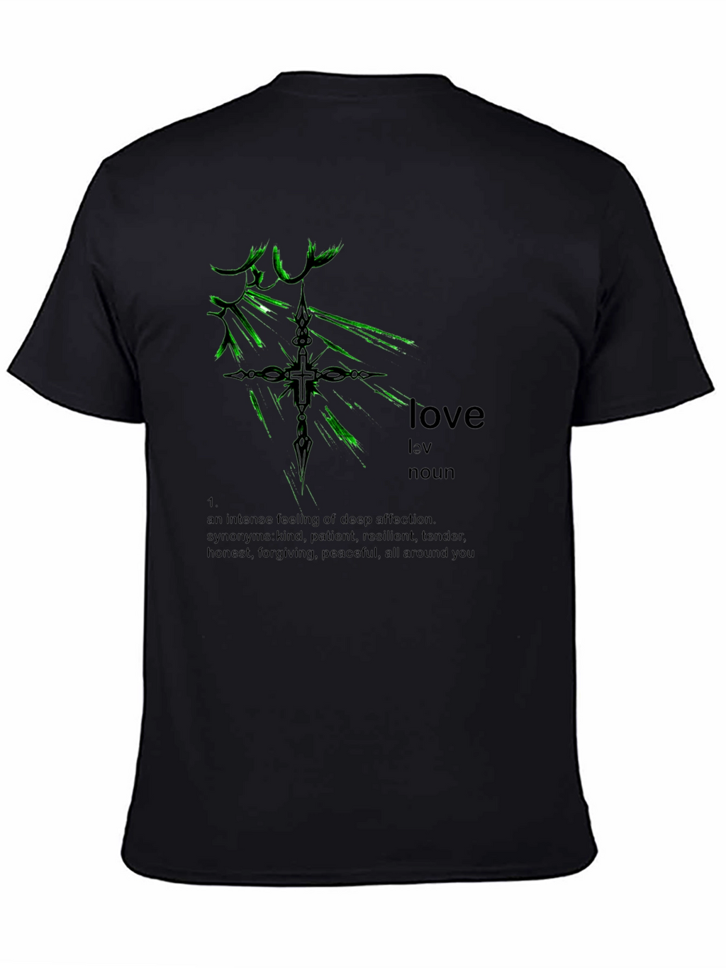 Love Definition Black T-Shirt