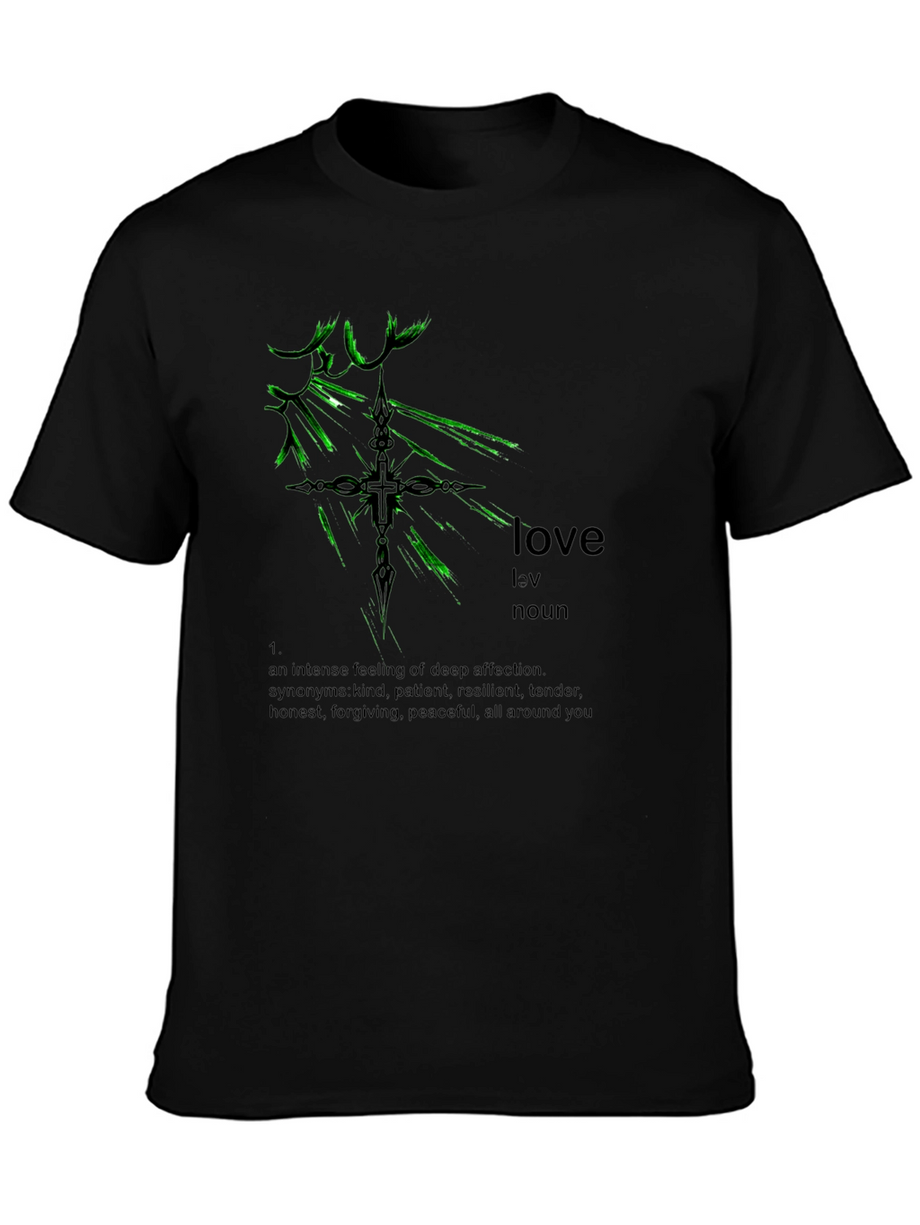 Love Definition Black T-Shirt