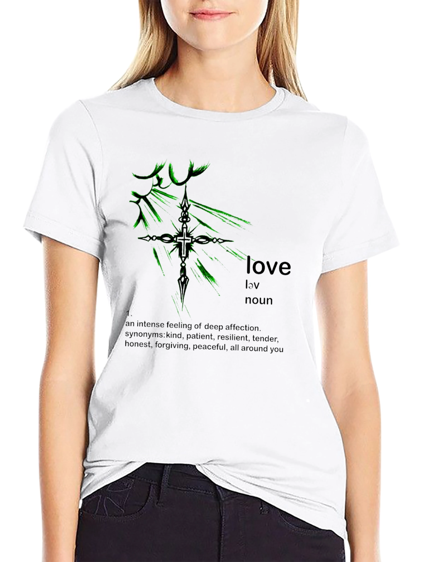 Love Definition Black T-Shirt