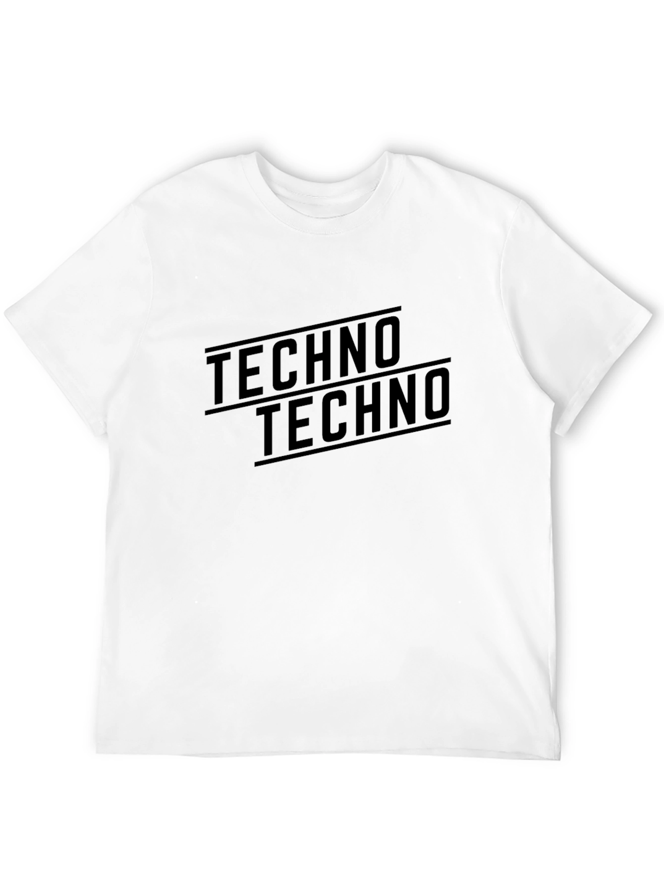 Techno Graphic Tee - Stylish Cotton T-Shirt