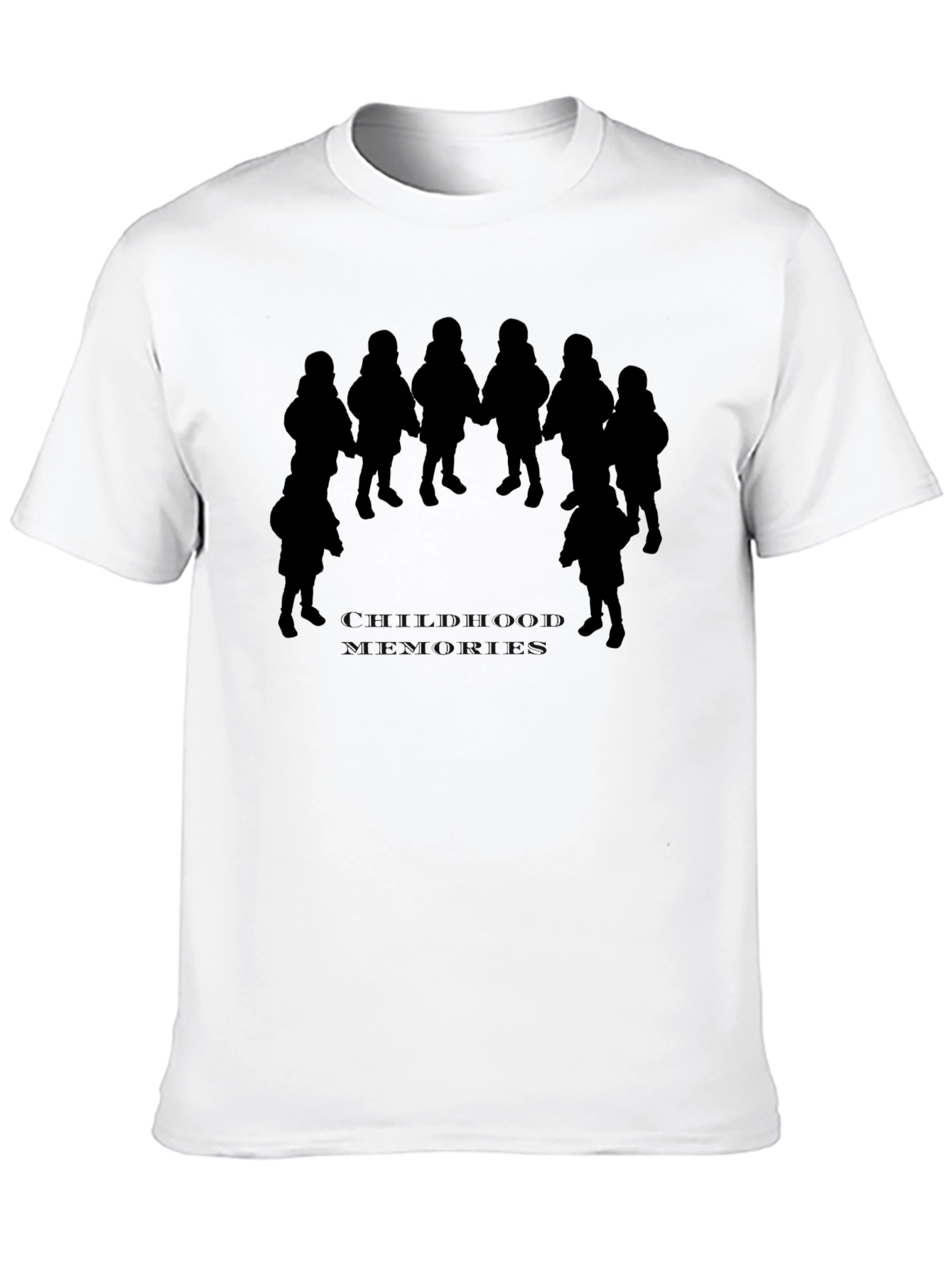 Silhouette Circle Kids Black T-Shirt