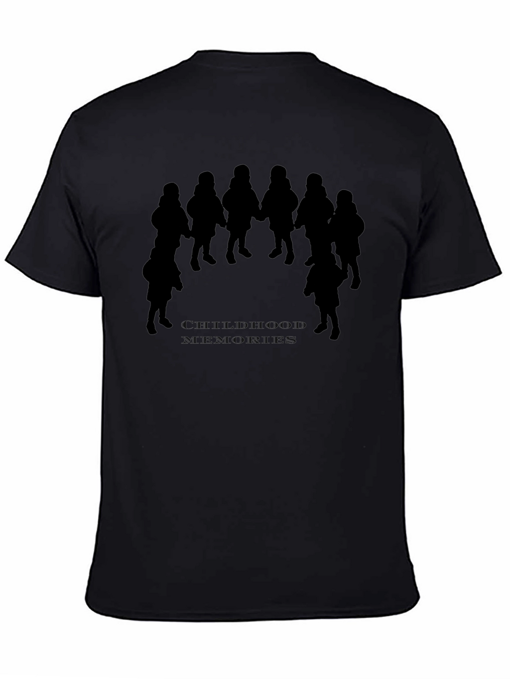 Silhouette Circle Kids Black T-Shirt
