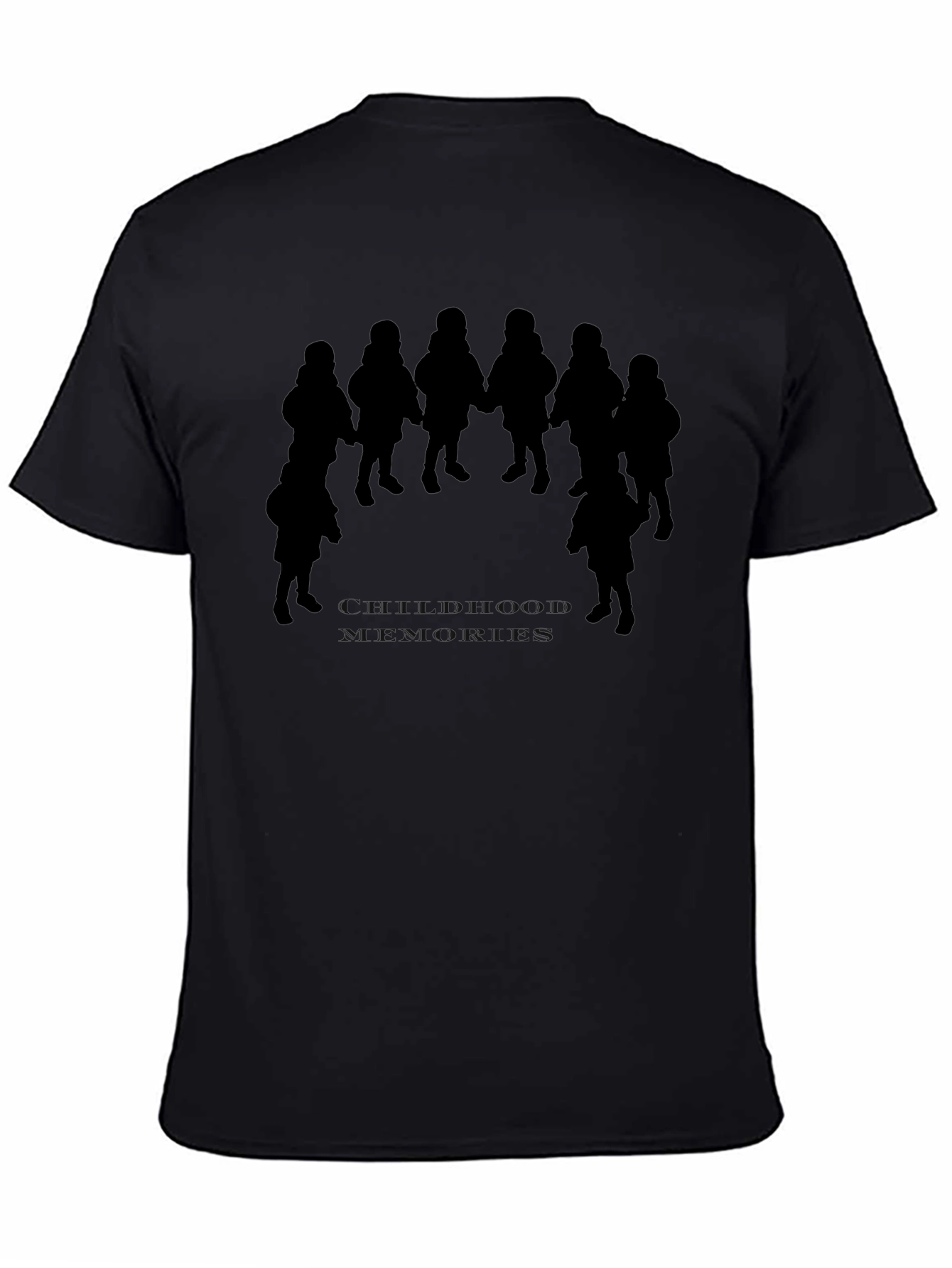 Silhouette Circle Kids Black T-Shirt