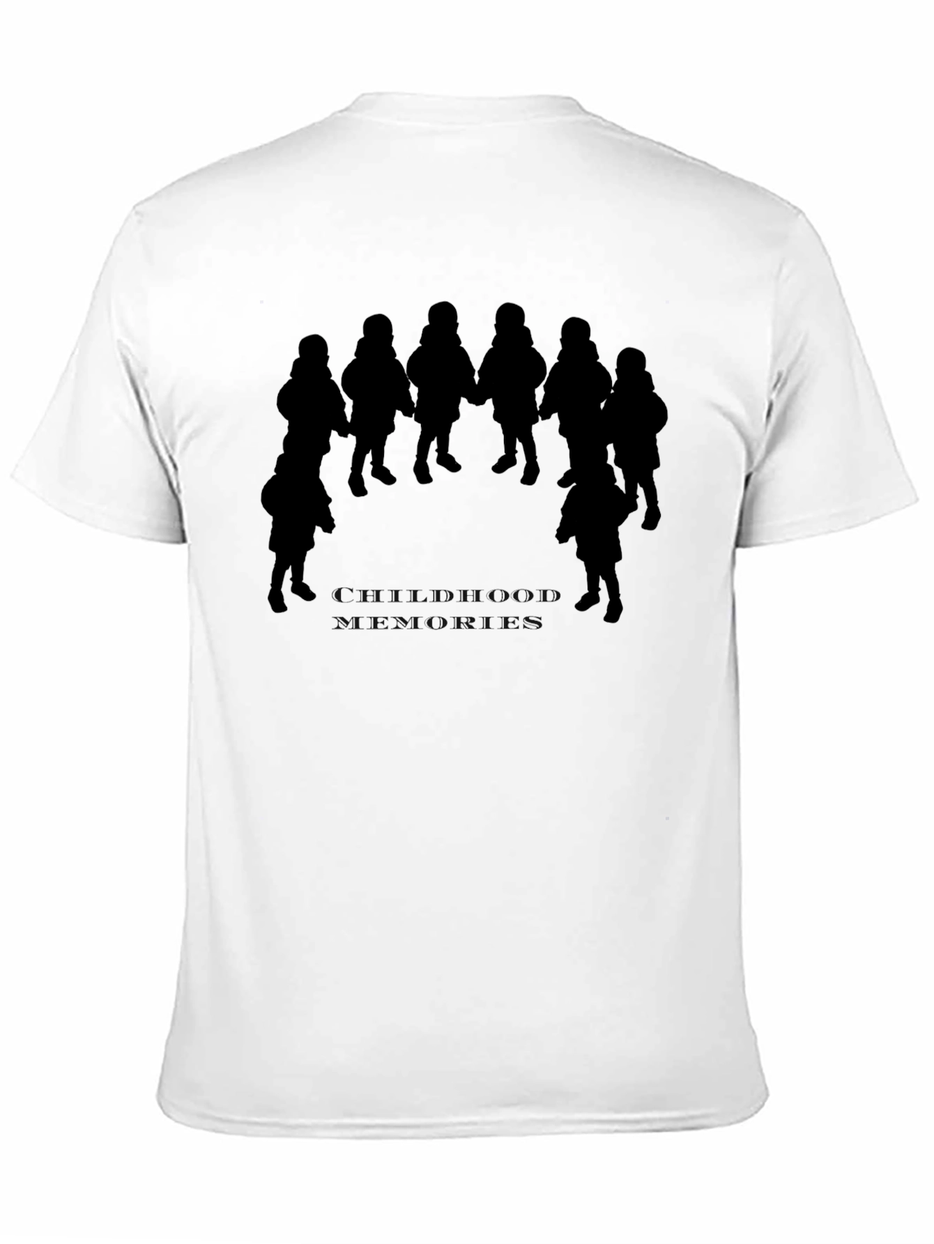 Silhouette Circle Kids Black T-Shirt