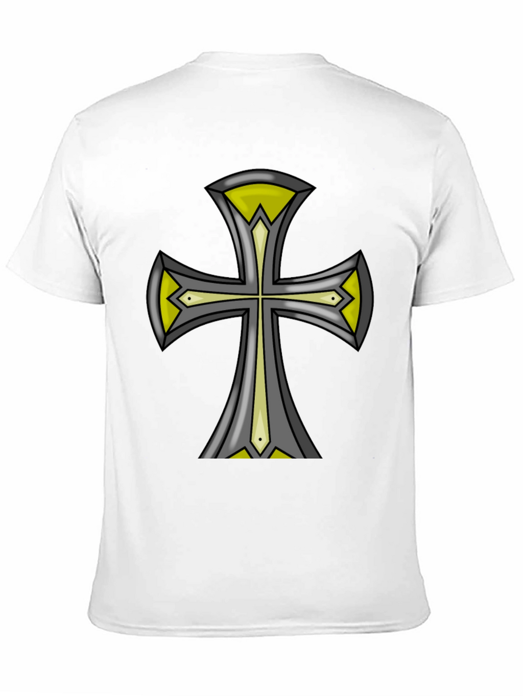 Cross Graphic Black Tee - Unique Design