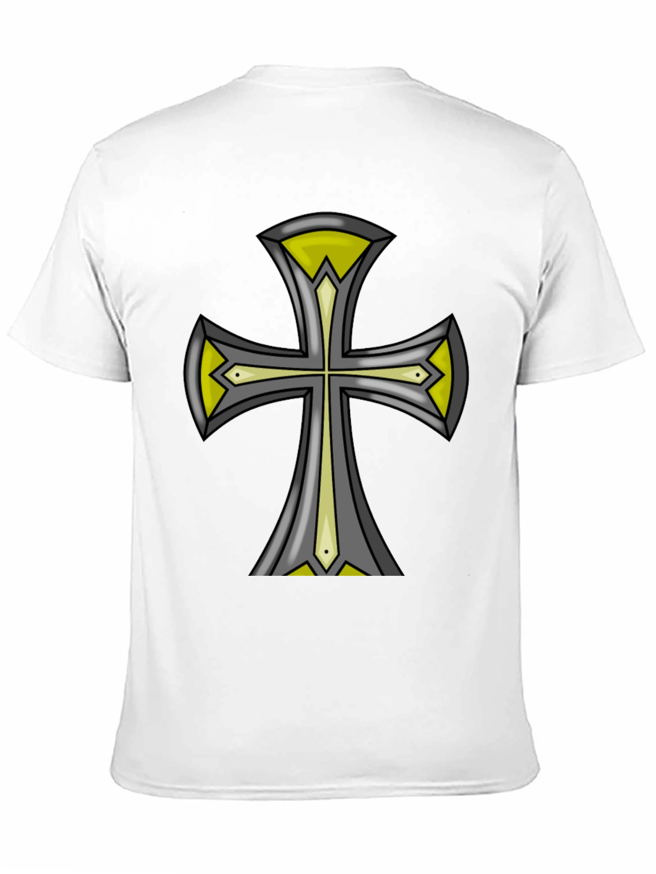 Cross Graphic Black Tee - Unique Design