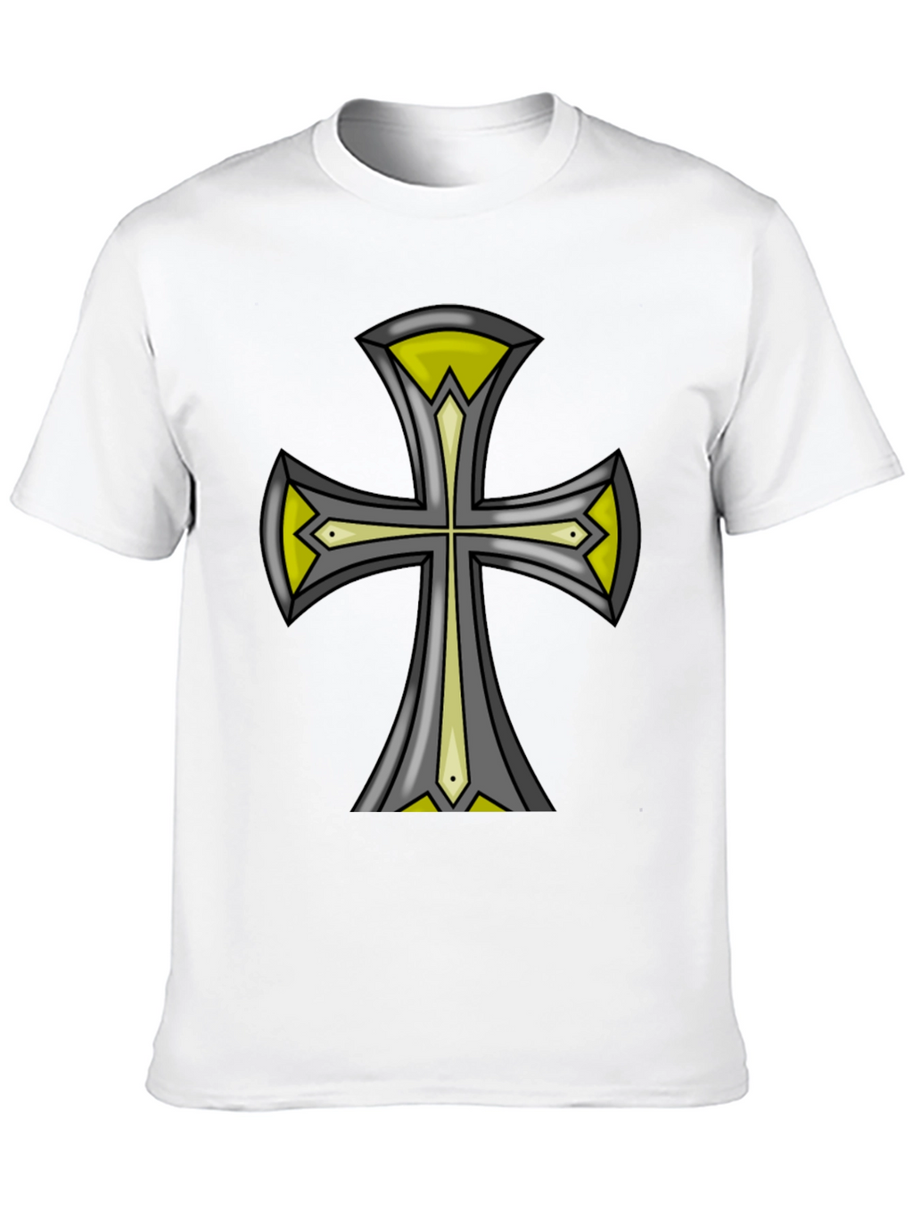 Cross Graphic Black Tee - Unique Design