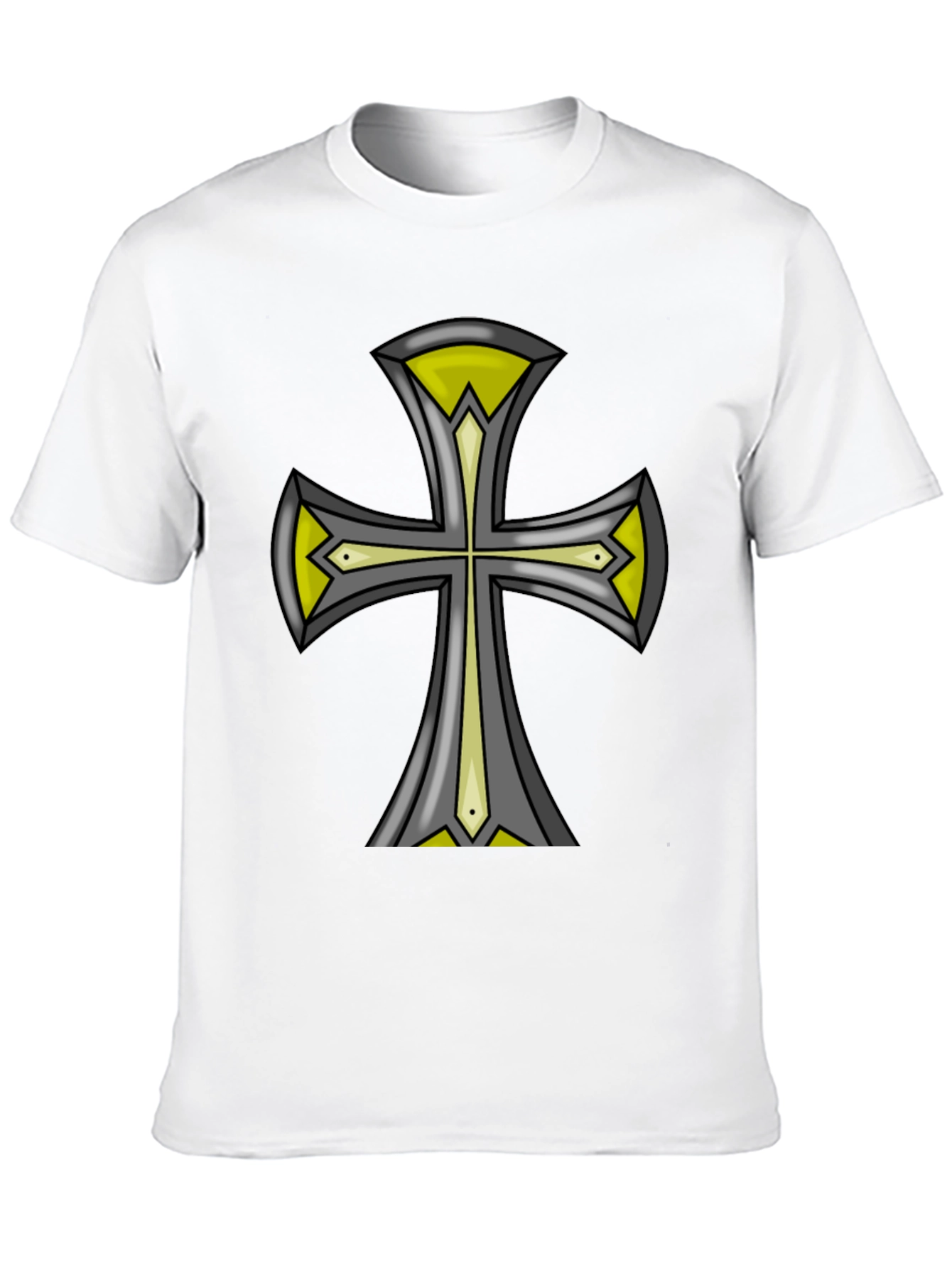 Cross Graphic Black Tee - Unique Design
