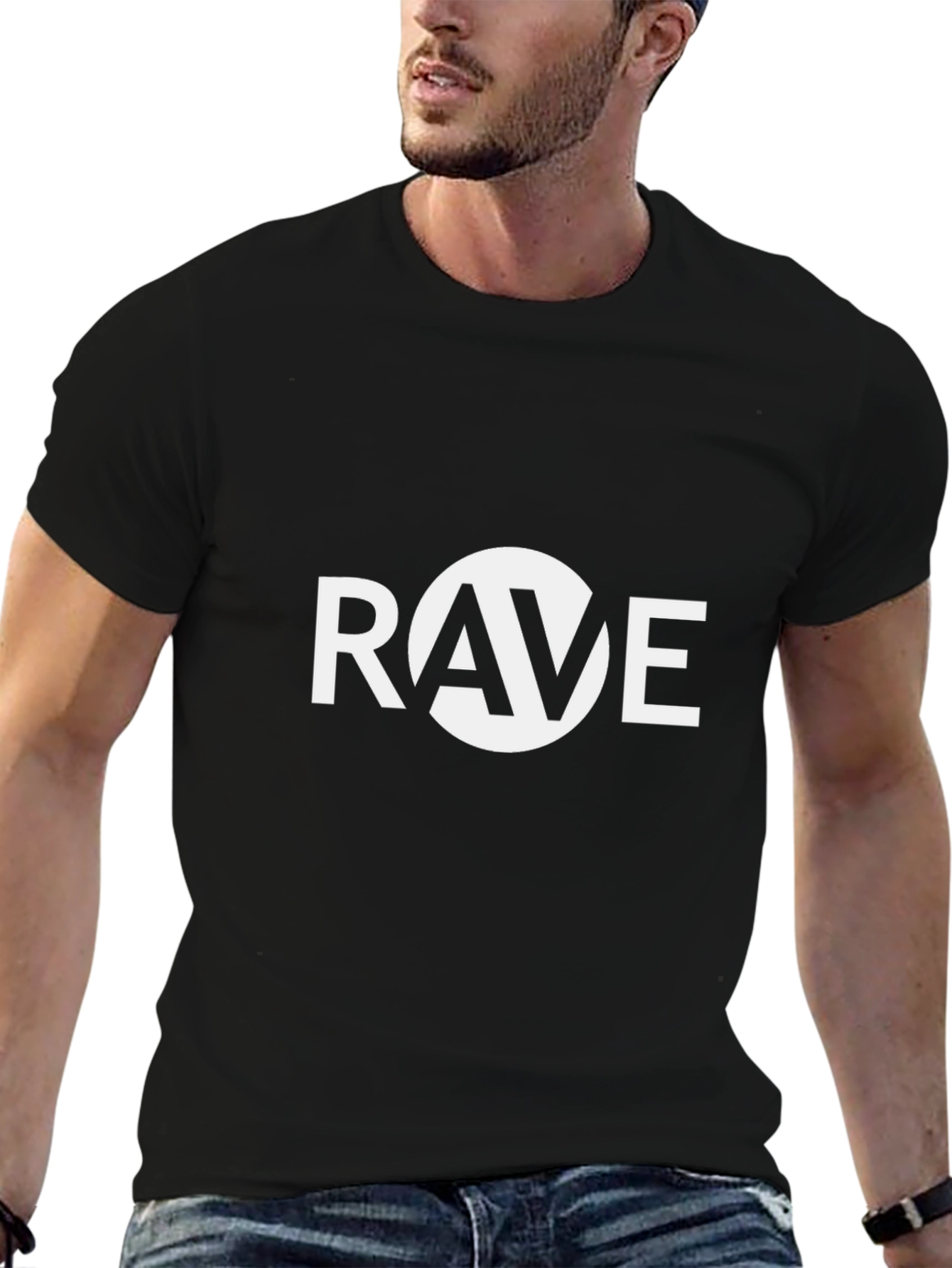 Rave Graphic Black T-Shirt - Music Festival Style