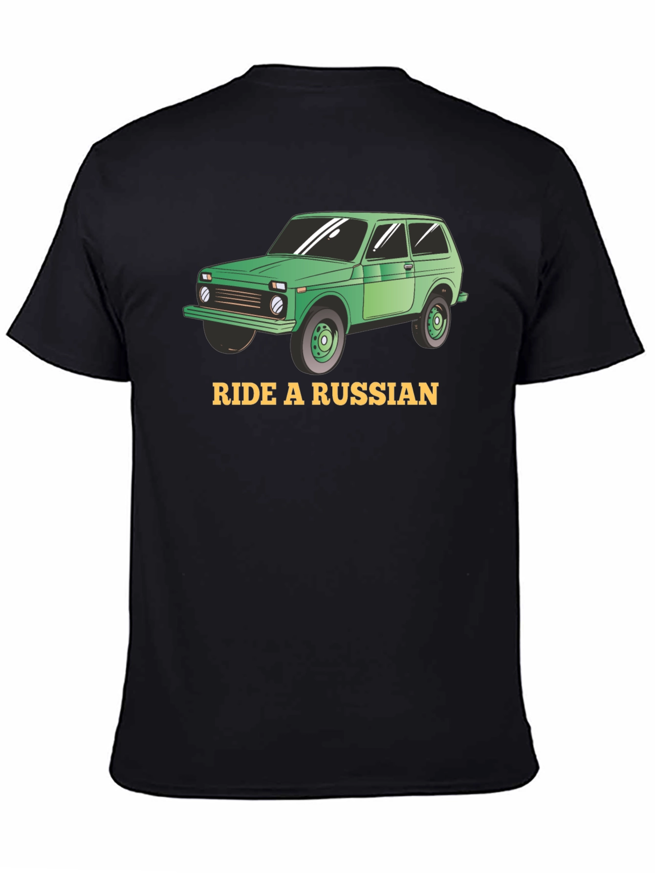Ride a Russian T-Shirt - Green Car Design