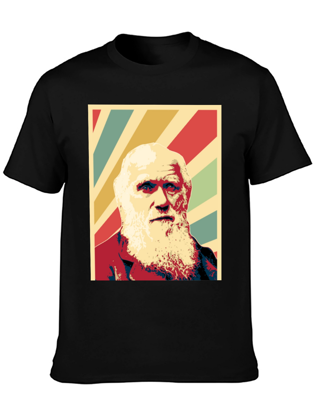 Darwin Graphic Print T-Shirt - Black