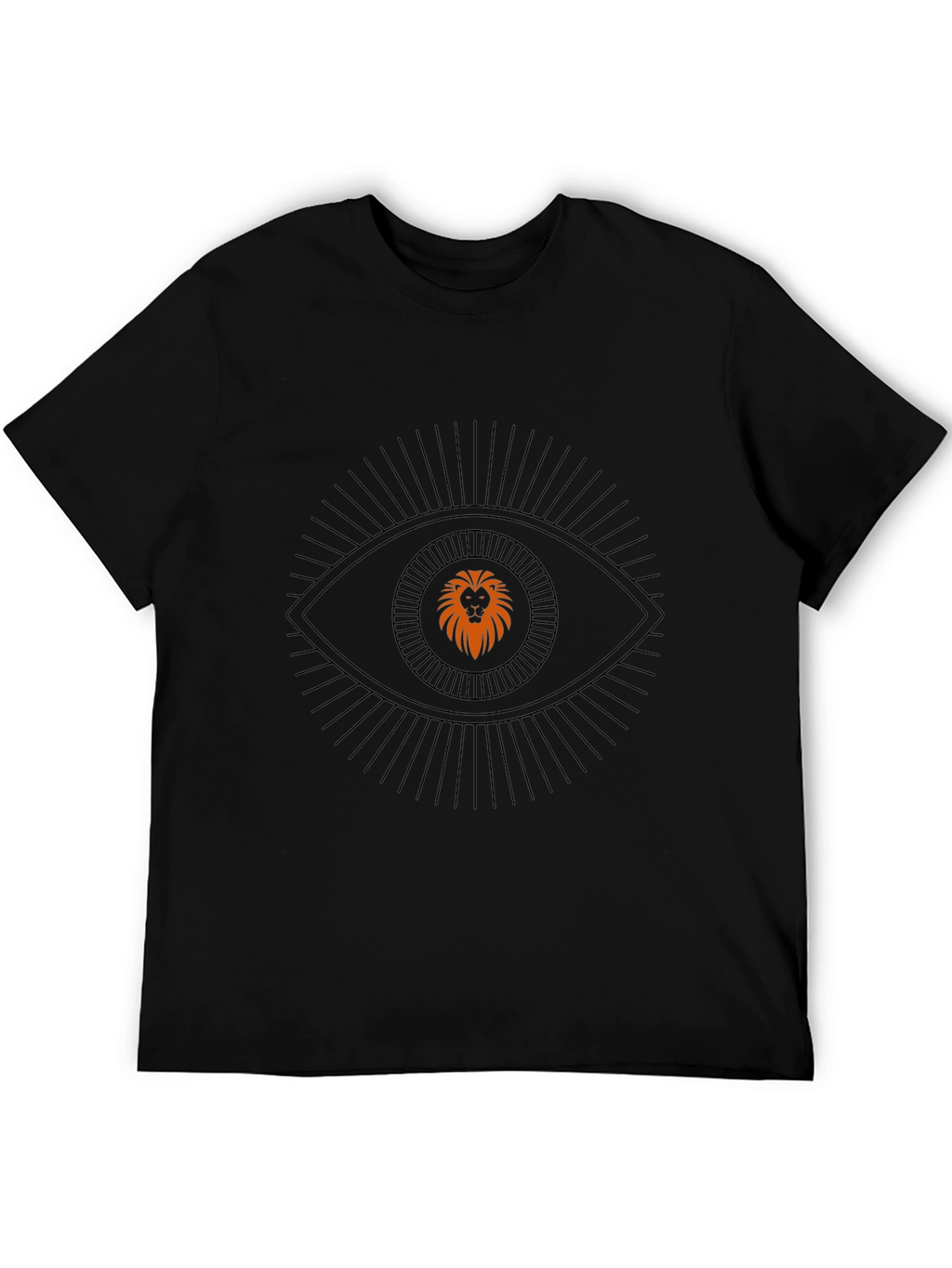 Lion Eye Graphic Black T-Shirt