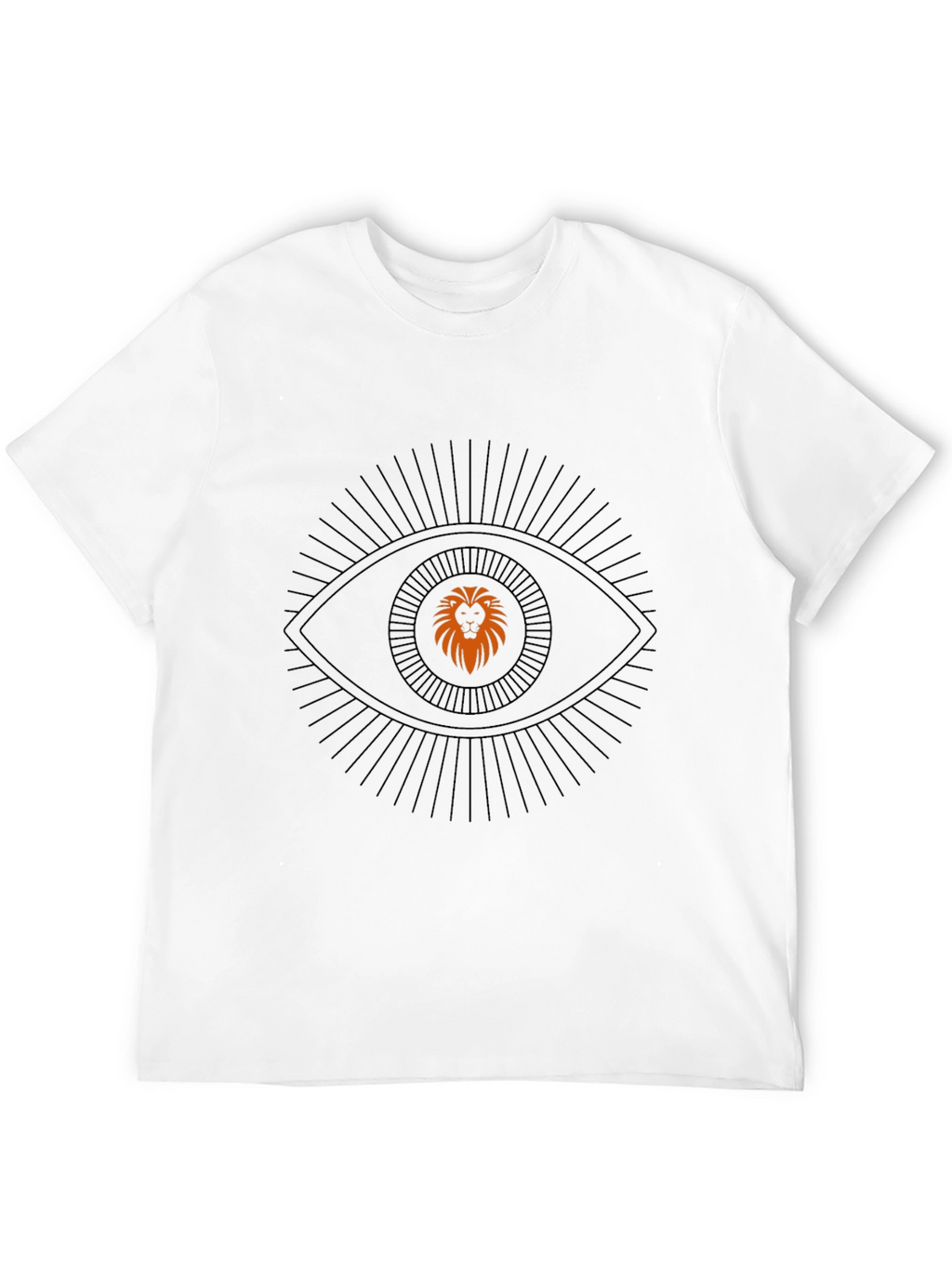 Lion Eye Graphic Black T-Shirt