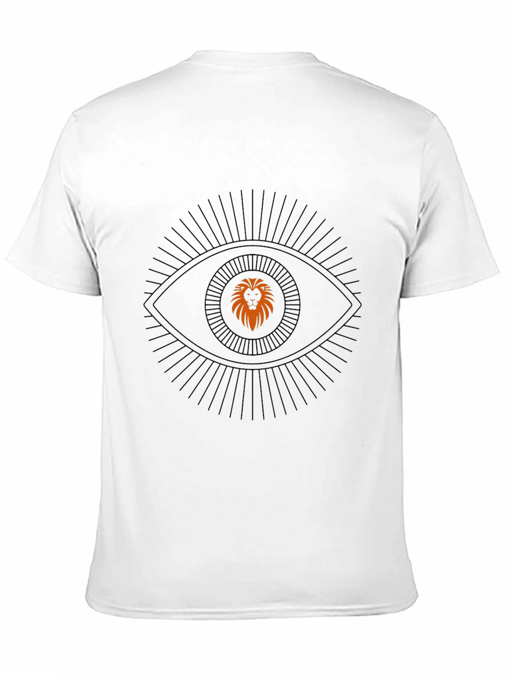Lion Eye Graphic Black T-Shirt