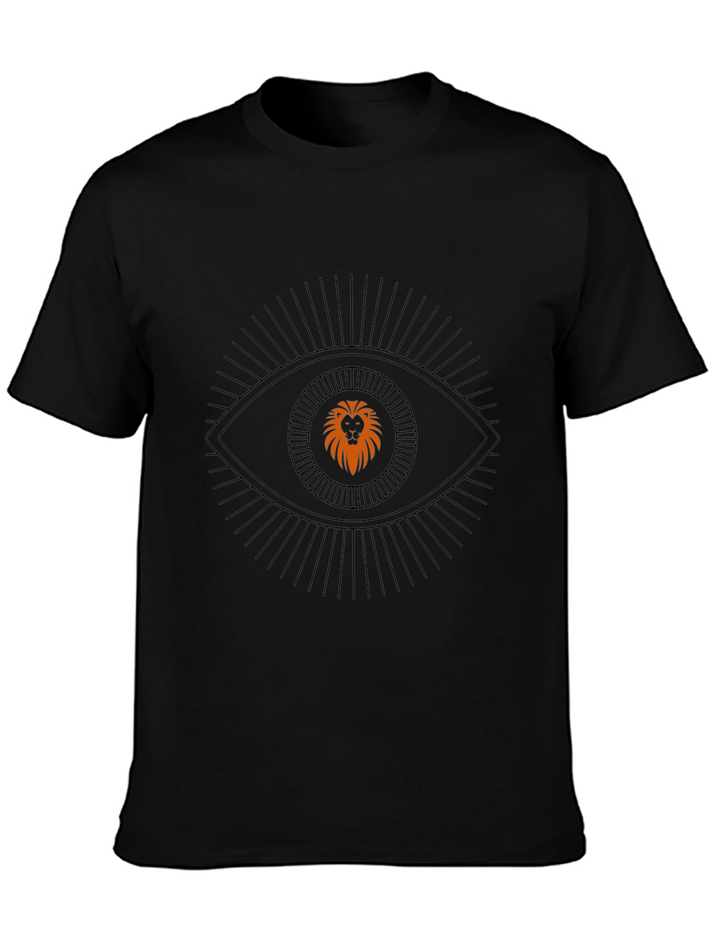 Lion Eye Graphic Black T-Shirt